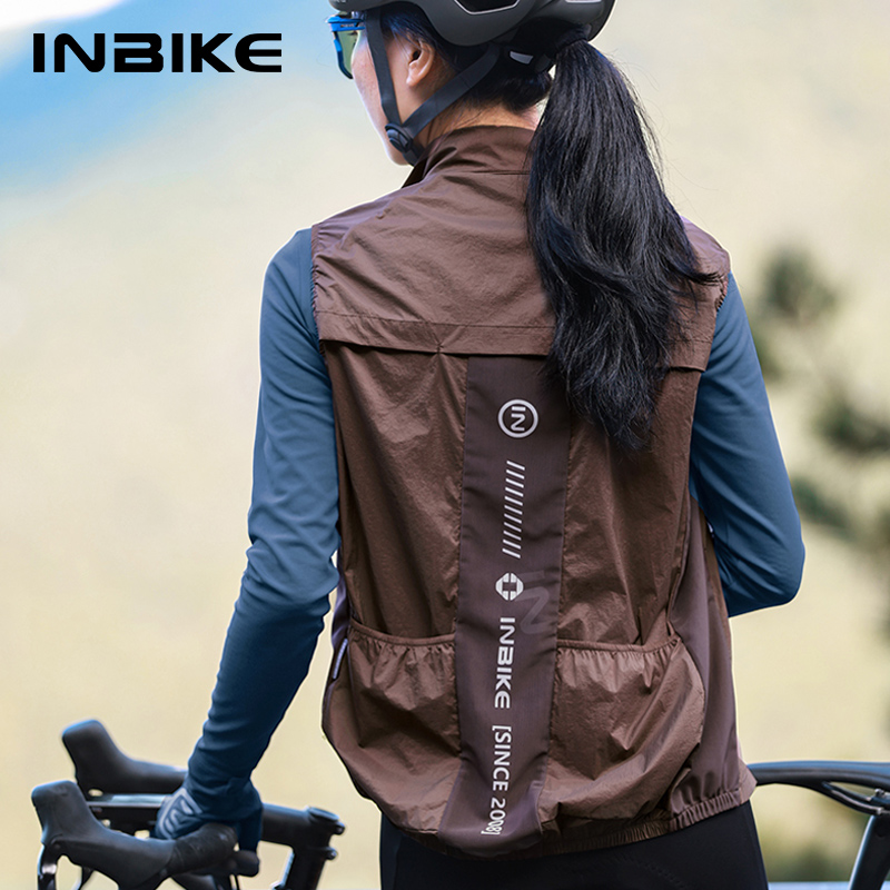 Cycling Gear Rain - INBIKE-Chaleco de ciclismo sin mangas para