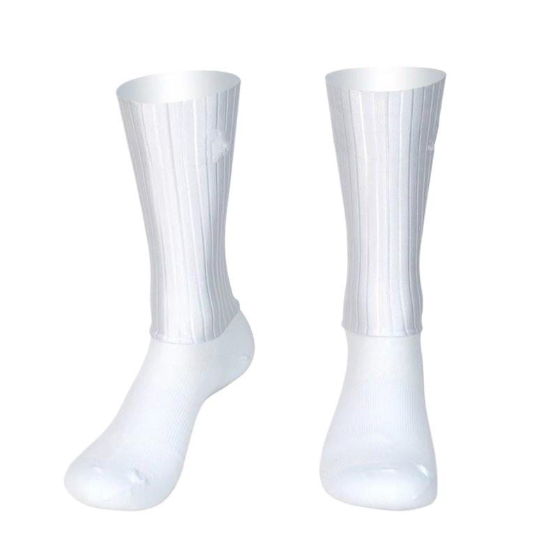 Ykyw Cycling Gear - Aero Ciclismo verano Anti Calcetines Whiteline