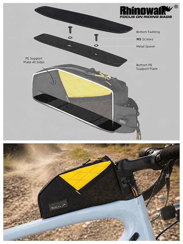 Cycling Gear Organizer Bag - Rhinowalk Bolsa para tubo superior de