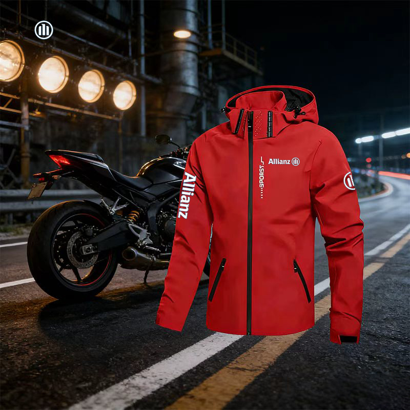Cycling Gear Rain - Chaqueta Impermeable Casual para Hombre con
