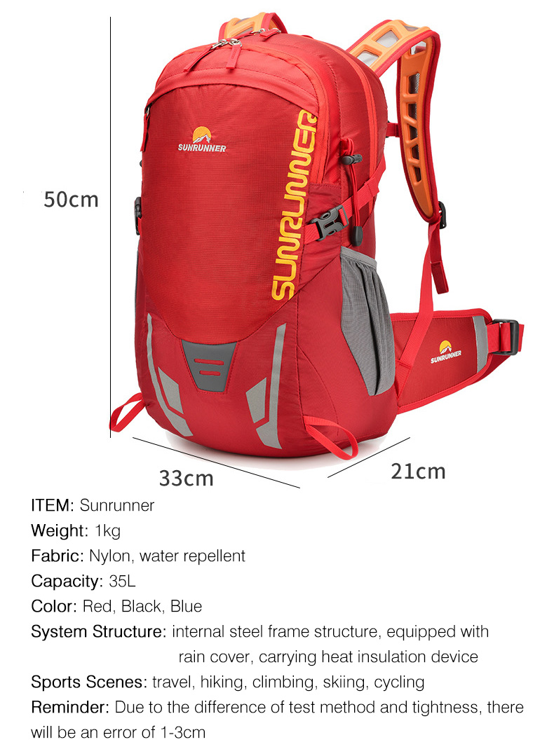 Mochila de senderismo de 35L,  - Cycling Gear Organizer Bag reseña y precio