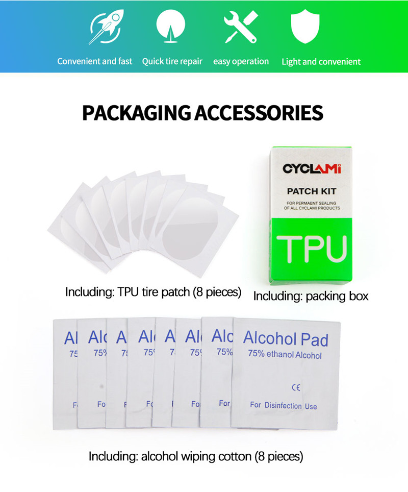 Nuevo parche de neumático para - Bicycle Repair Kit reseña y precio