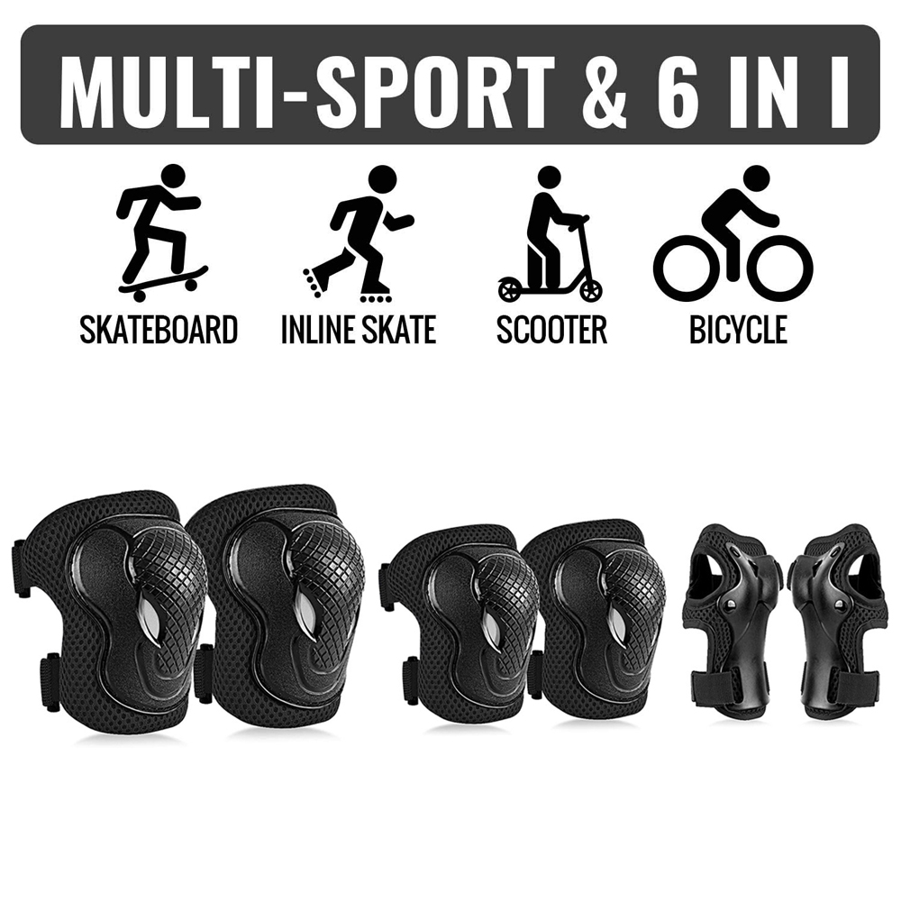 Juego de 6 protectores de rodi - Youth Cycling Gear reseña y precio