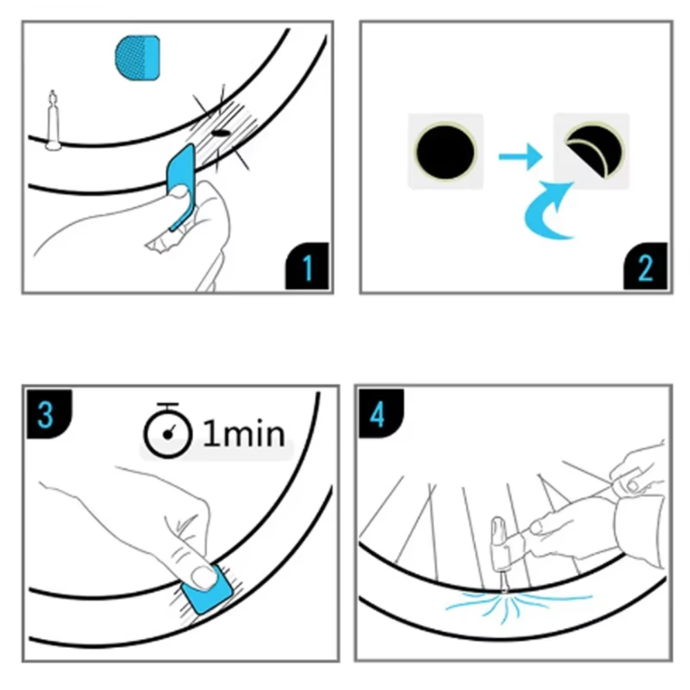 Parches para neumáticos de bic - Bicycle Repair Kit reseña y precio