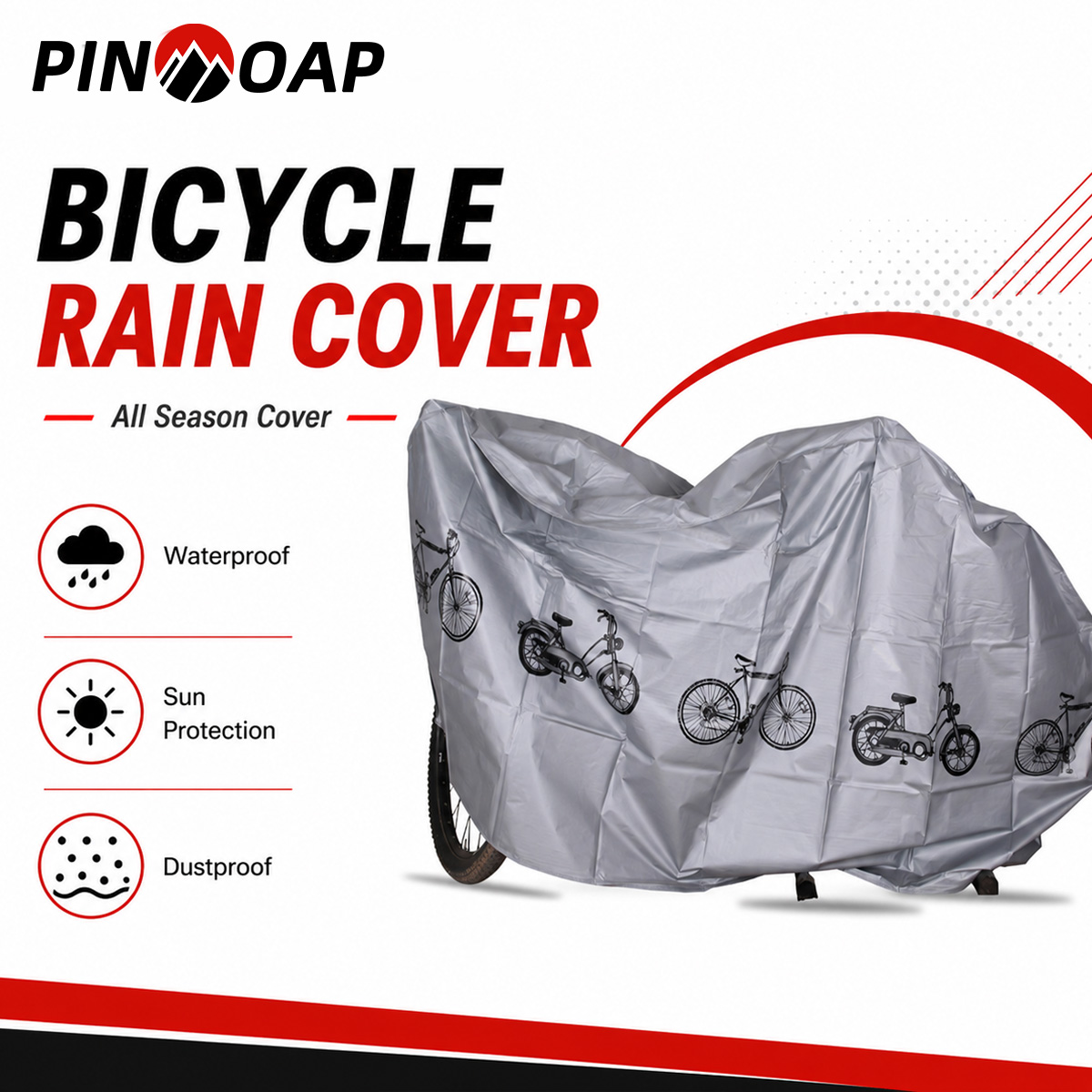 PINMOAP - Funda impermeable un - Cycling Gear Rain reseña y precio