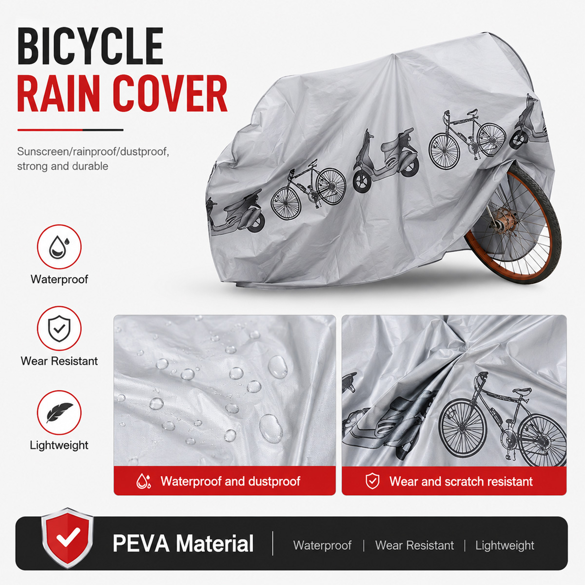 PINMOAP - Funda impermeable un - Cycling Gear Rain reseña y precio