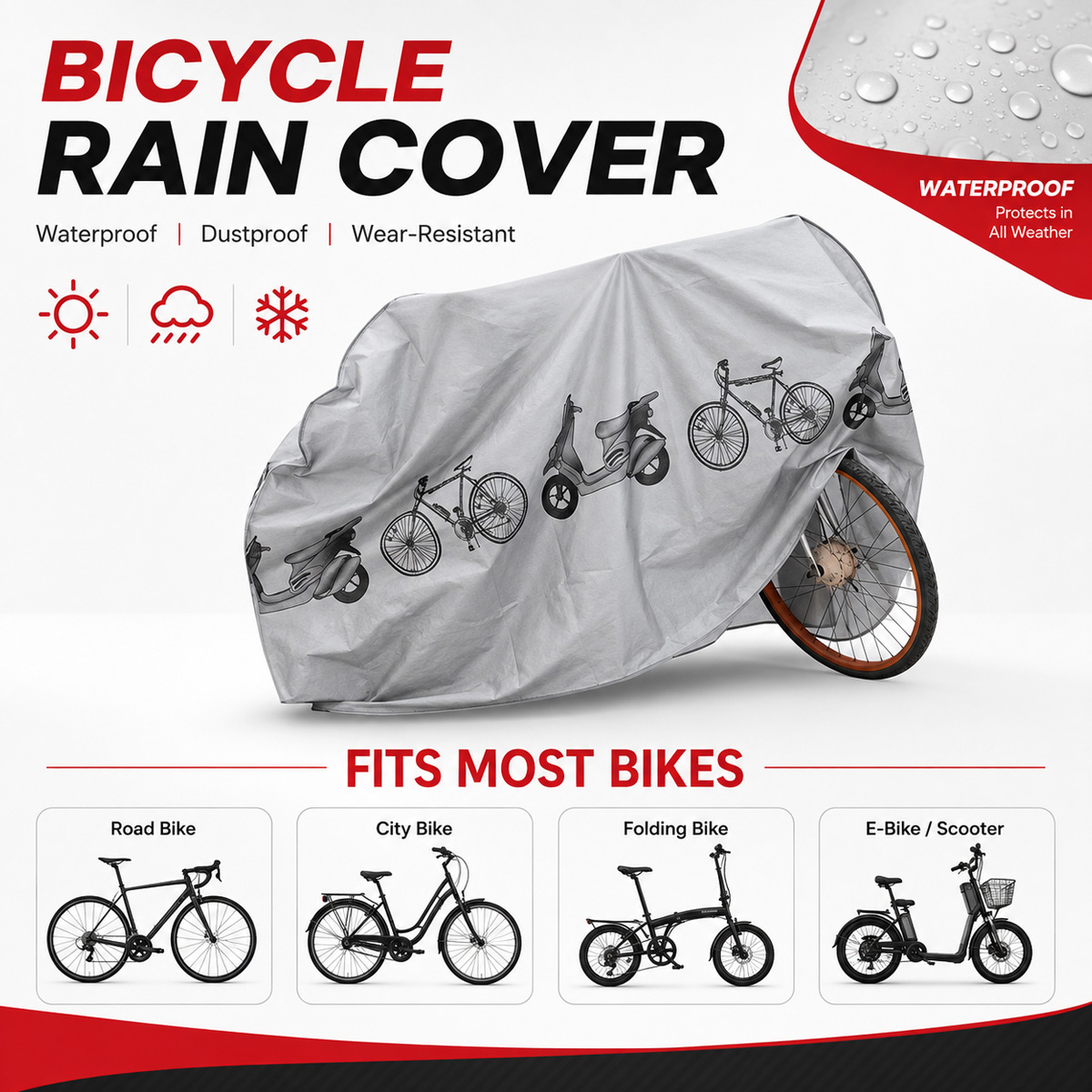 PINMOAP - Funda impermeable un - Cycling Gear Rain reseña y precio