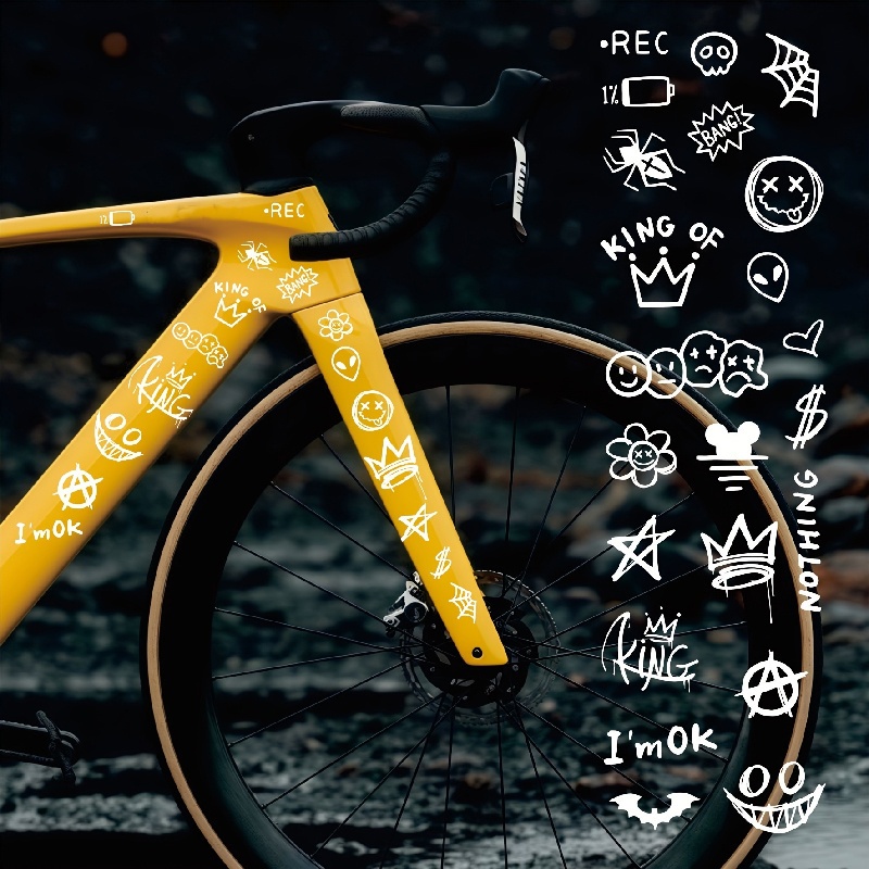 1 set de pegatinas de grafiti  - Cycling Gear Organizer Bag reseña y precio