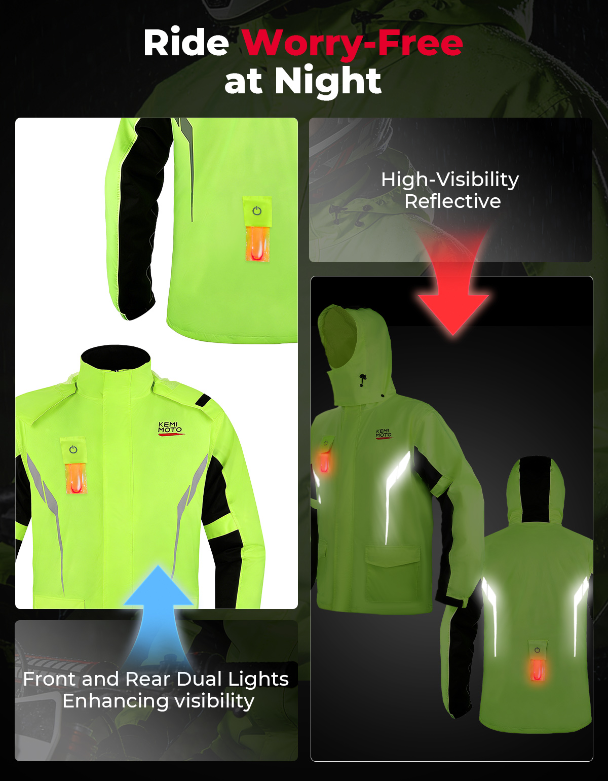 KEMIMOTO Conjunto de impermeab - Cycling Gear Rain reseña y precio