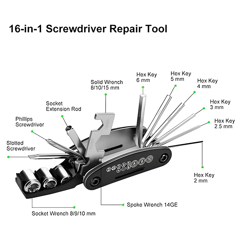 Kit de herramientas de Reparac - Bicycle Repair Kit reseña y precio