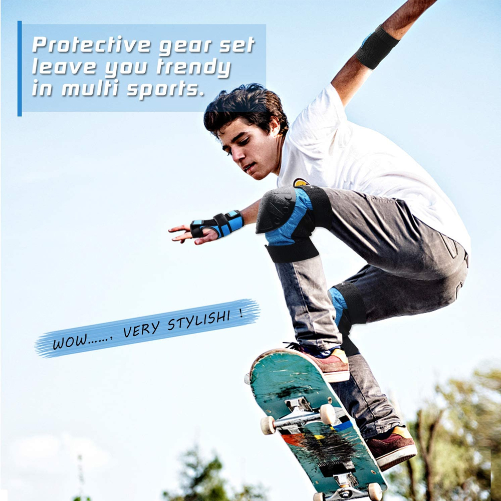 Juego de rodilleras protectora - Youth Cycling Gear reseña y precio